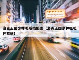 洛克王国少林呱呱技能表（洛克王国少林呱呱种族值）