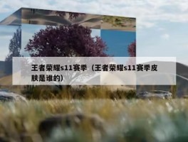 王者荣耀s11赛季（王者荣耀s11赛季皮肤是谁的）