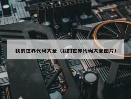 我的世界代码大全（我的世界代码大全图片）